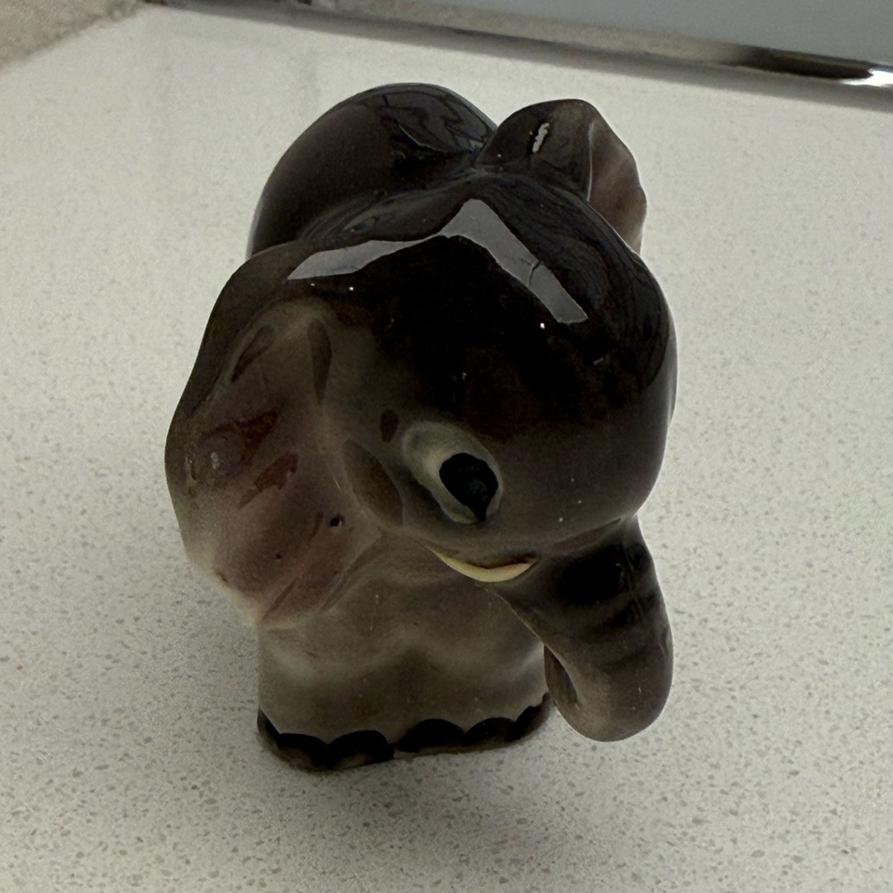 Vintage Elephant Figurine Occupied Japan 1940s 1950s Hand-painted - Picture 6 of 12